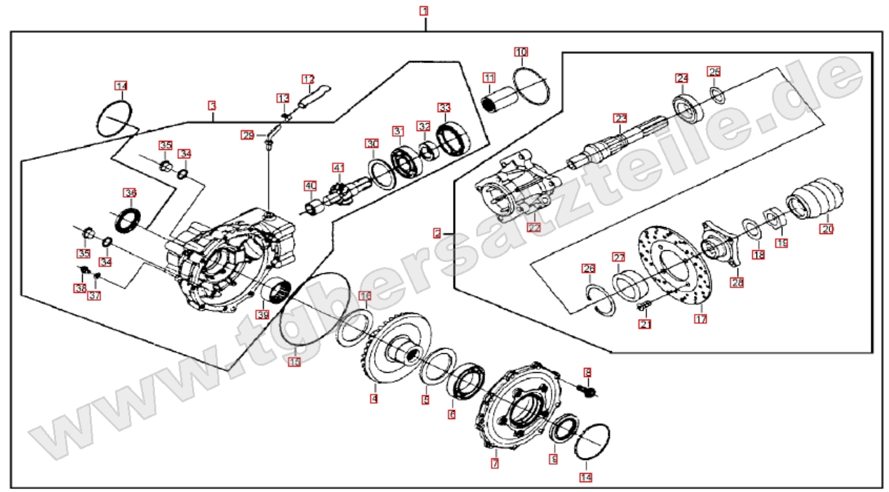 Differenzial hinten Differenzial hinten