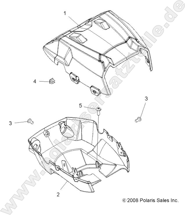 BODY, HEADLIGHT POD BODY, HEADLIGHT POD