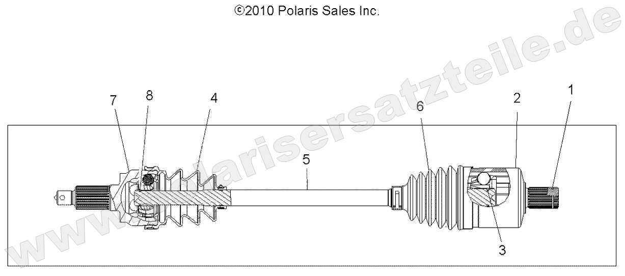DRIVE TRAIN, DRIVE SHAFT, FRONT DRIVE TRAIN, DRIVE SHAFT, FRONT