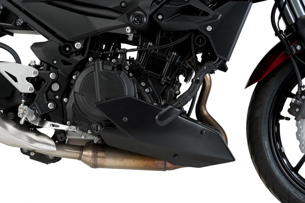 Puig Bugspoiler mattschwarz / untere Verkleidung - Kawasaki Z400 2019-21