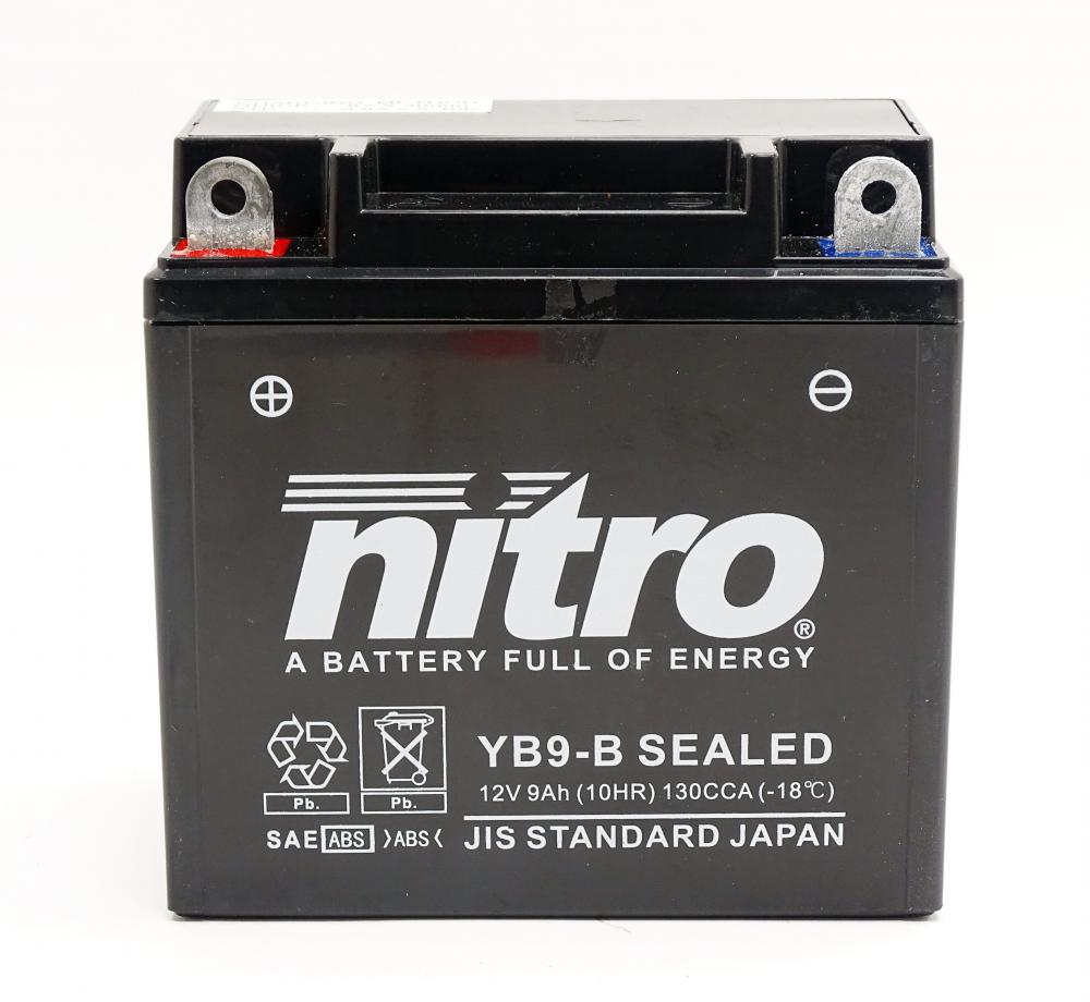 Nitro_NB9_B___YB9_B_SLA_GEL_AGM_Batterie_12V_9AH Nitro NB9-B / YB9-B SLA GEL AGM Batterie 12V 9AH - Einbaufertig (CB9-B, 12N9-4B1)