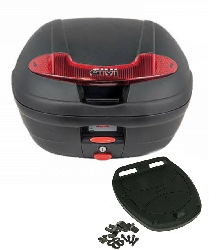Givi_Monolock_E340_Vision___Grundplatte Givi Monolock Topcase E340 N Vision - 34 Liter - schwarz inkl. Montagekit