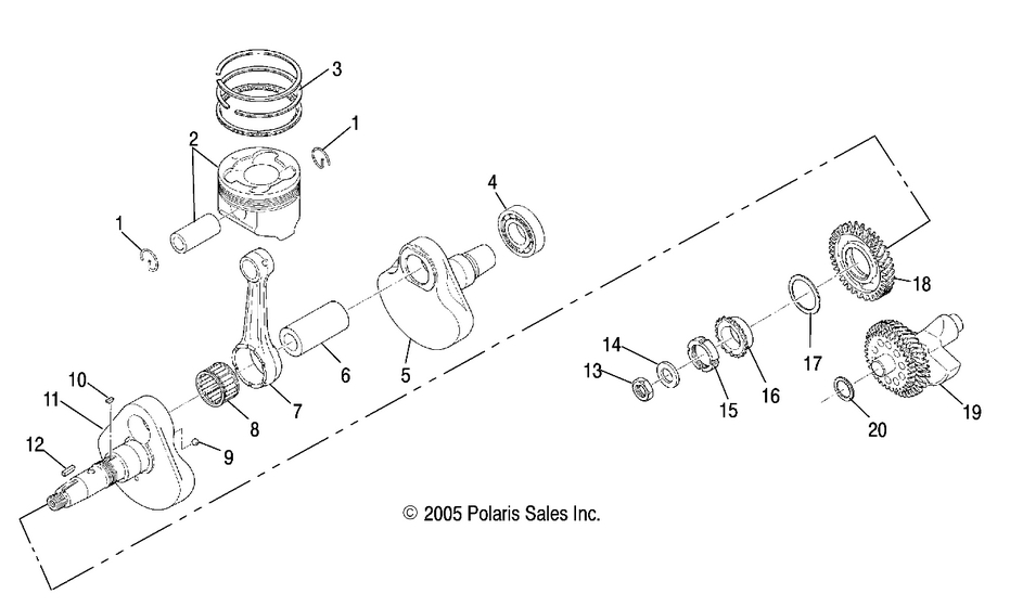 Engine, Crankshaft and Piston