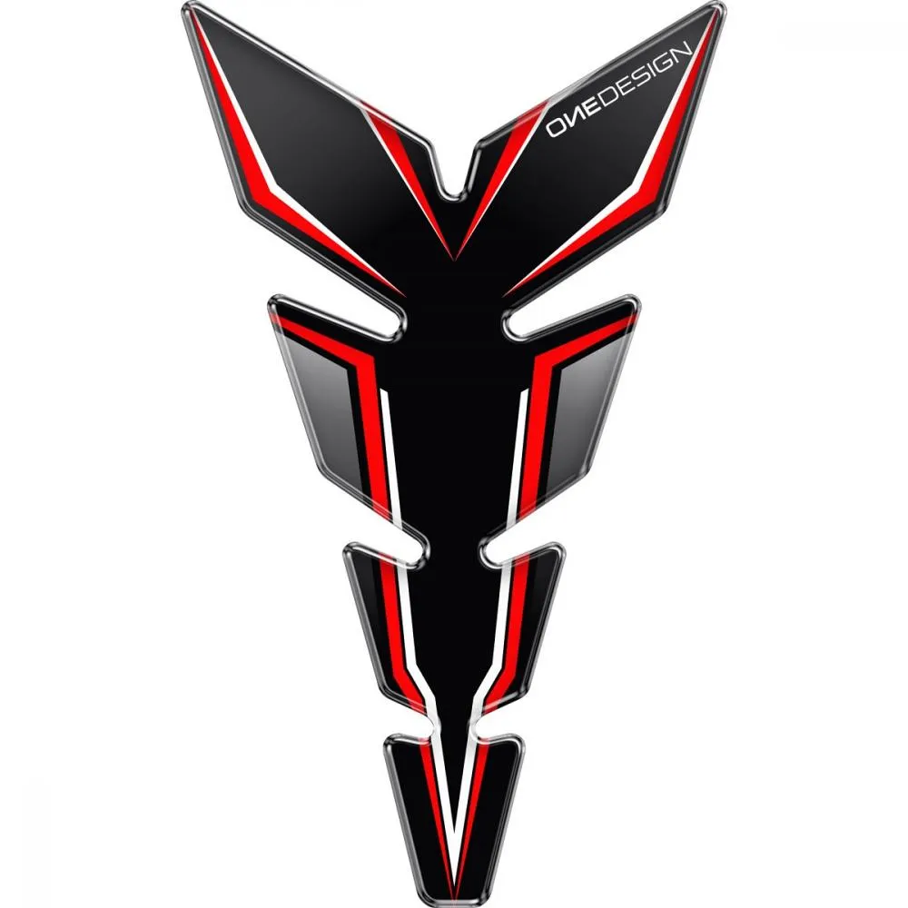 OneDesign Tankpad Moon Slim "schwarz-rot" Design - Universal