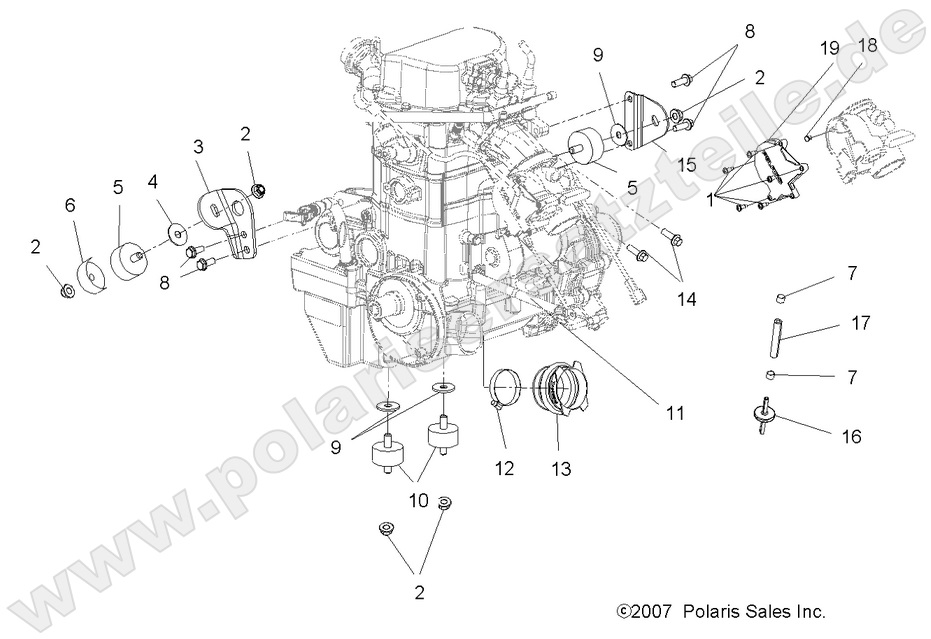 ENGINE, MOUNTING ENGINE, MOUNTING
