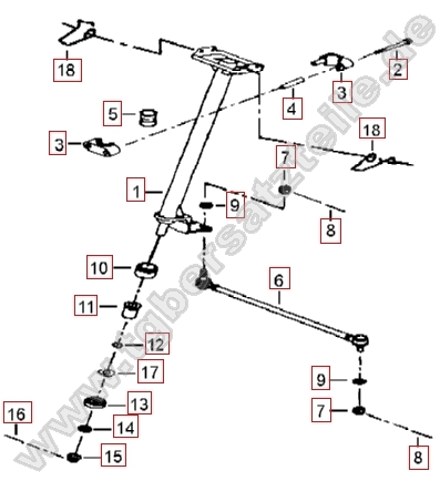Lenksäule-Spurstange