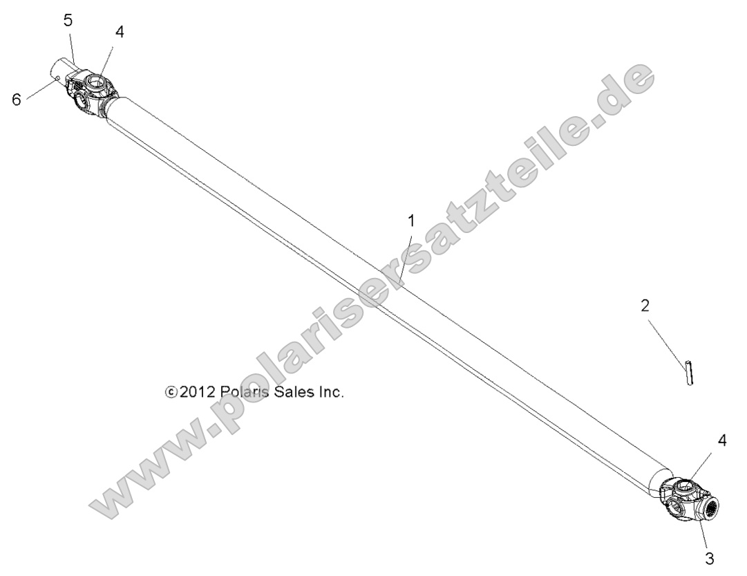 Drive Train, Front Prop Shaft Drive Train, Front Prop Shaft