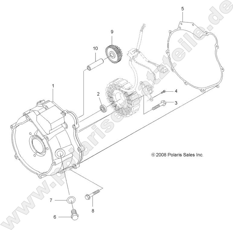ENGINE, MAGNETO COVER