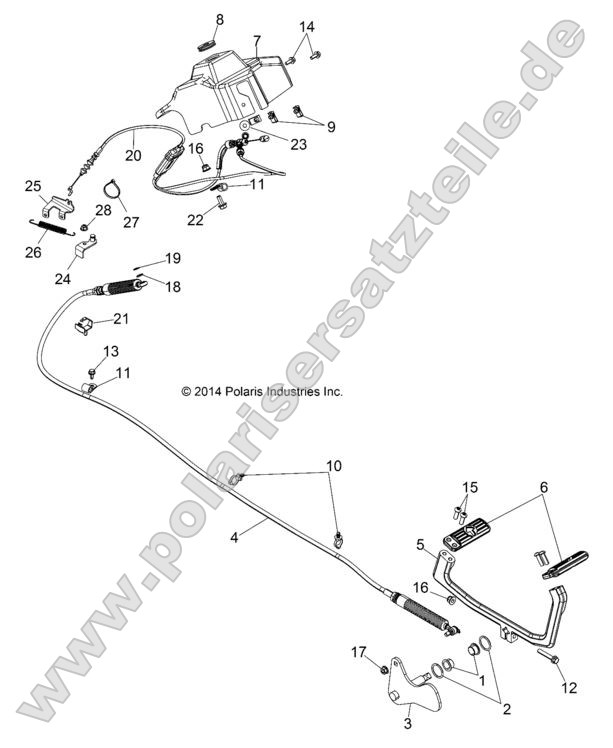 Drive Train, Throttle Pedal Drive Train, Throttle Pedal