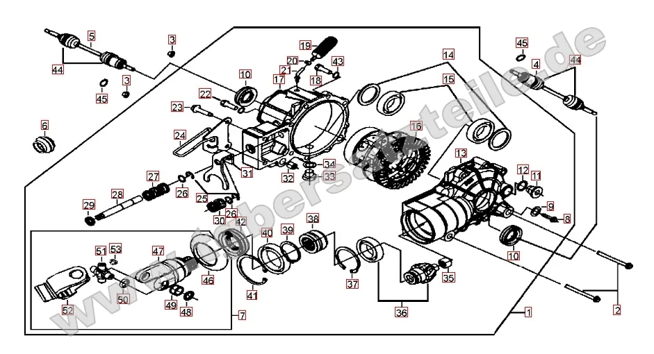 Differenzial vorne Differenzial vorne
