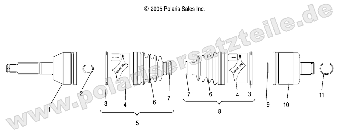 SHAFT, DRIVE, REAR SHAFT, DRIVE, REAR