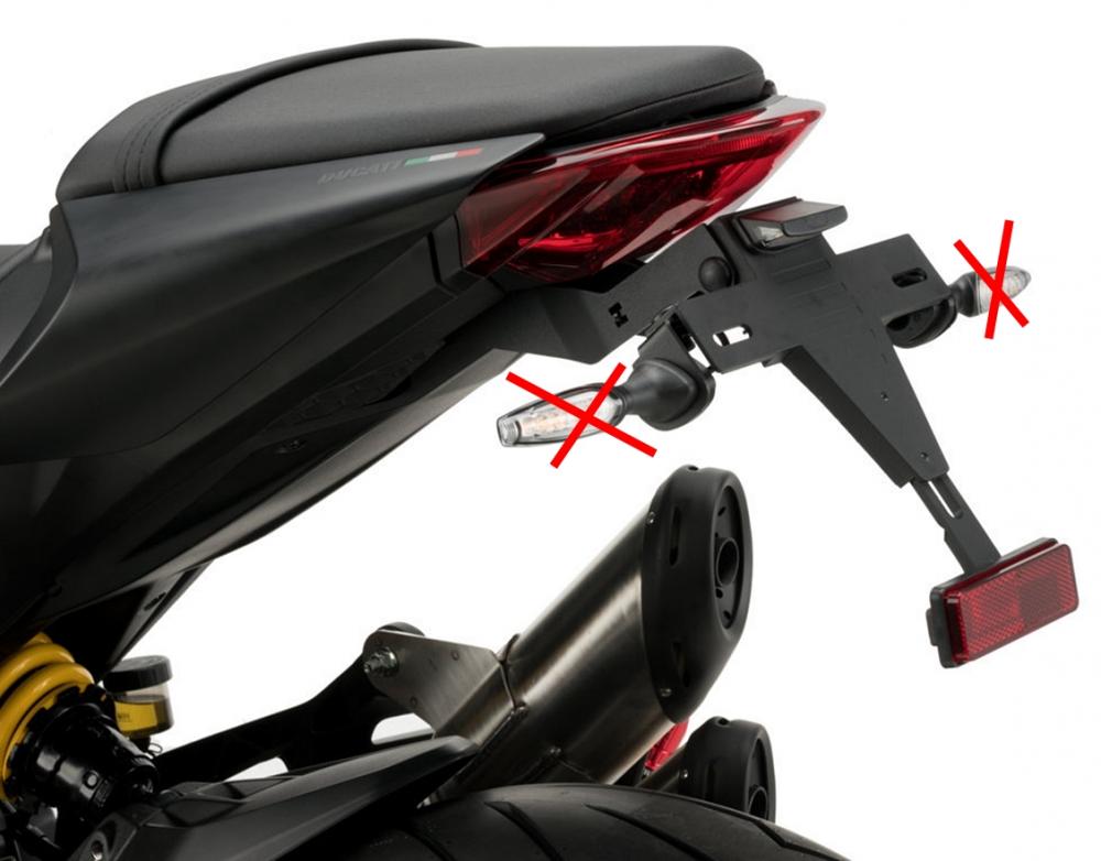 Puig Kennzeichenhalter Set - Ducati Monster 937 /+ 2021-22