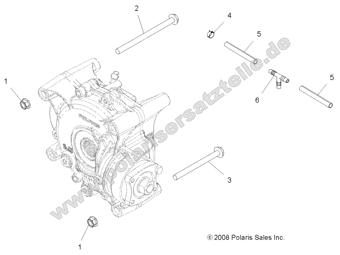 Drive Train, Gearcase Mounting, Rear Drive Train, Gearcase Mounting, Rear