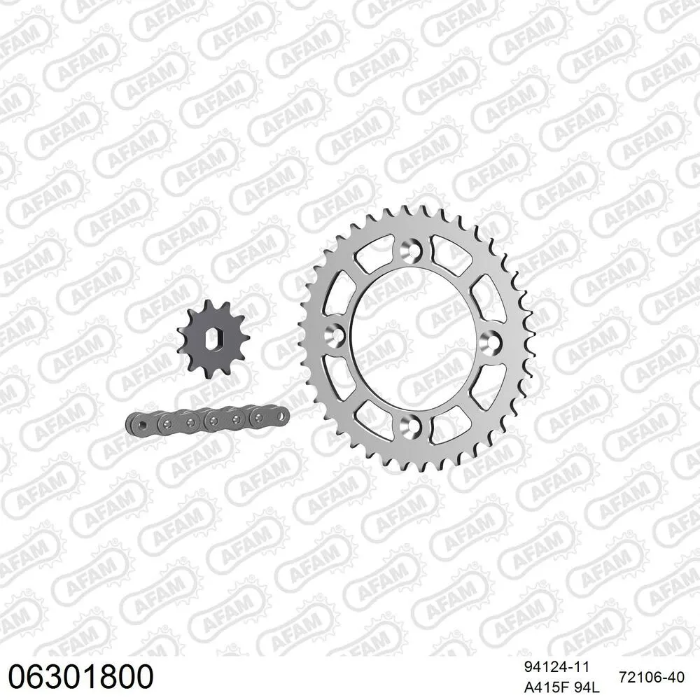 AFAM Kettensatz Aluminium 415 F 11x40 - Husqvarna TC 50 2017-23 - 06301800