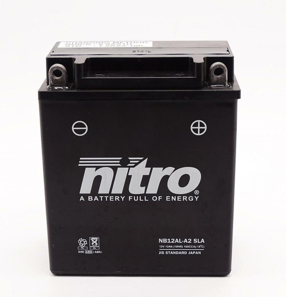 Nitro_NB12AL_A2___YB12AL_A2_SLA_GEL_AGM_Batterie_12V_12AH___Einbaufertig_CB12AL_A2 Nitro NB12AL-A2 / YB12AL-A2 SLA GEL AGM Batterie 12V 12AH - Einbaufertig (CB12AL-A2)