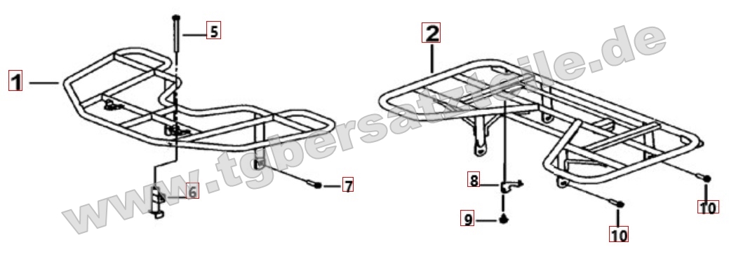 Gepäckträger vorne und hinten
