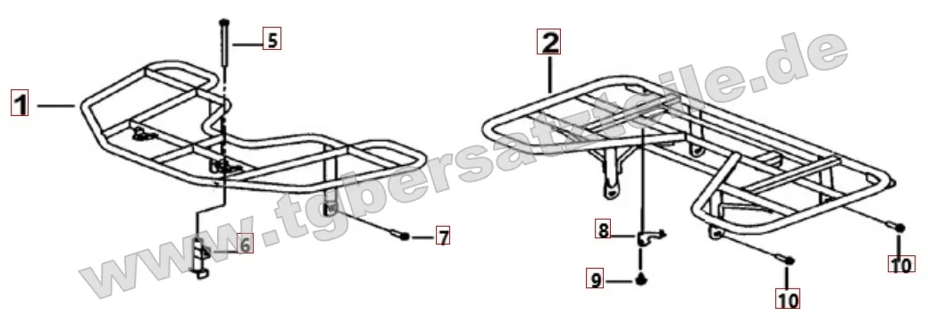 Gepäckträger vorne und hinten
