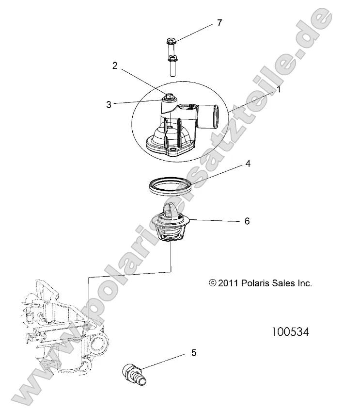 Engine, Thermostat and Cover Engine, Thermostat and Cover