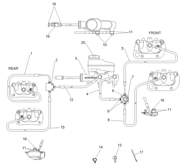 BRAKES, LINES AND MASTER CYLINDER