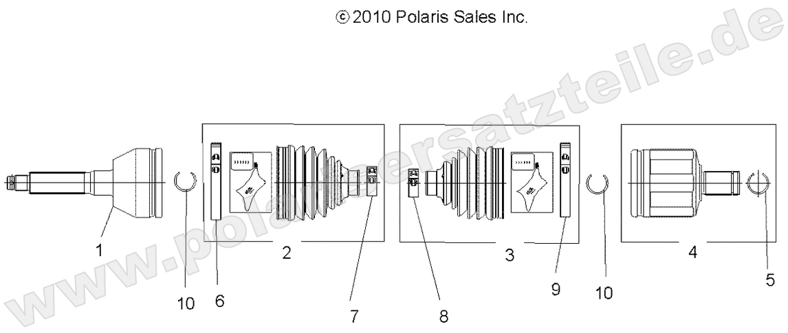 DRIVE TRAIN, FRONT DRIVE SHAFT