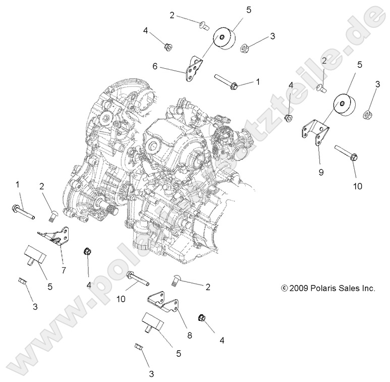 ENGINE, MOUNTING ENGINE, MOUNTING