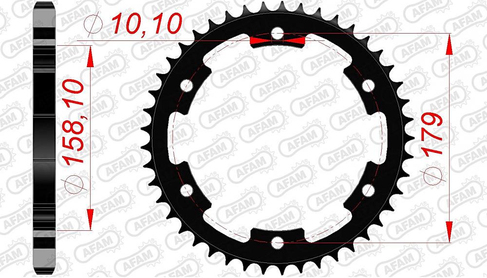 afam_kettenrad_hinten_35804 AFAM Kettensatz Stahl 525 XHR3-G 17x45 - Aprilia ETV 1000 Caponord 2001-08