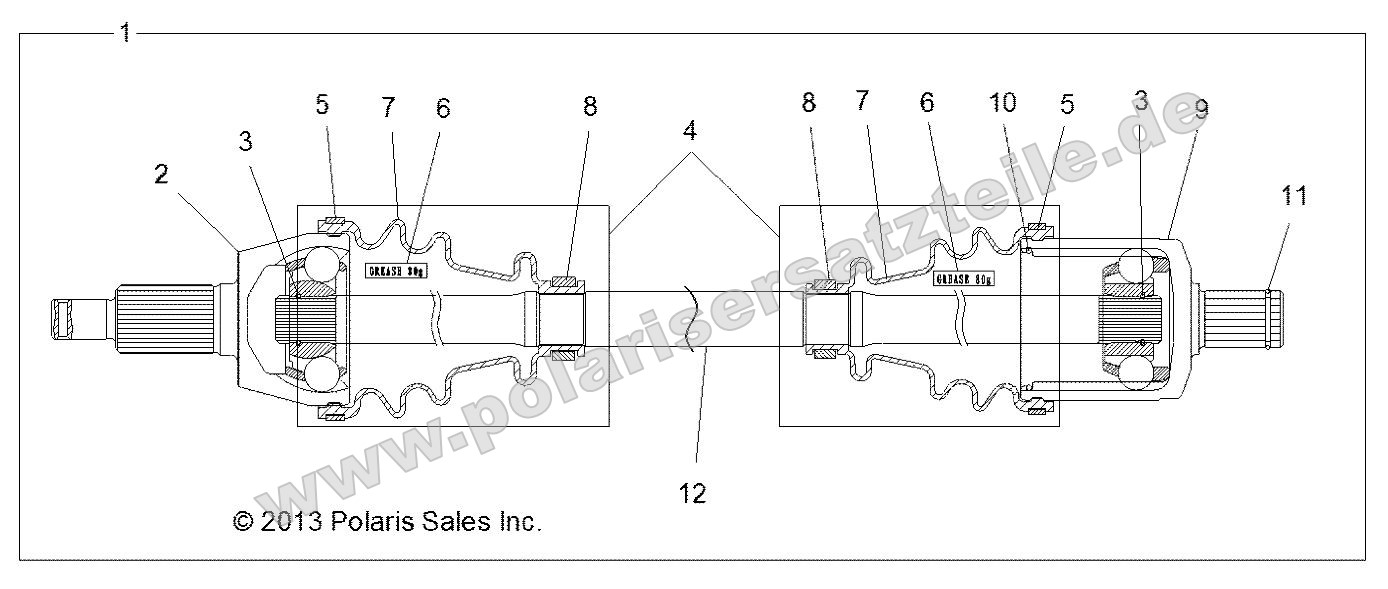 Drive Train, Front Half Shaft Drive Train, Front Half Shaft