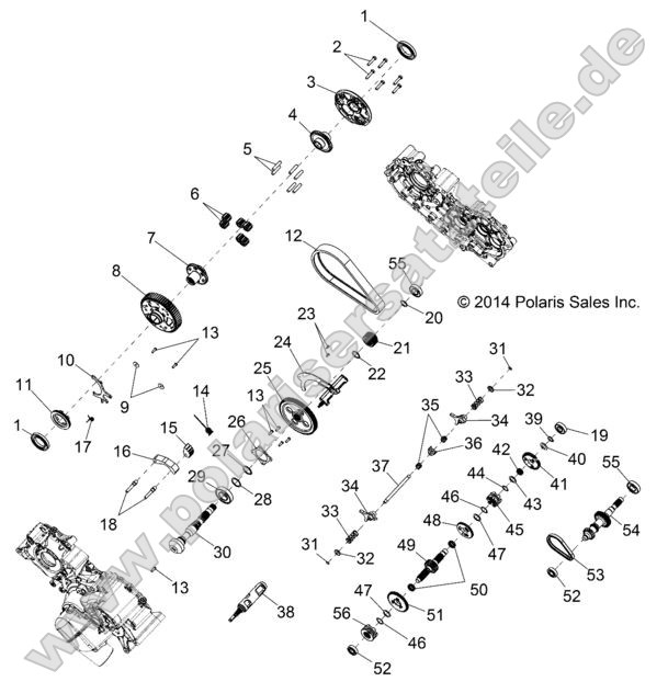 Drive Train, Main Gearcase Internal