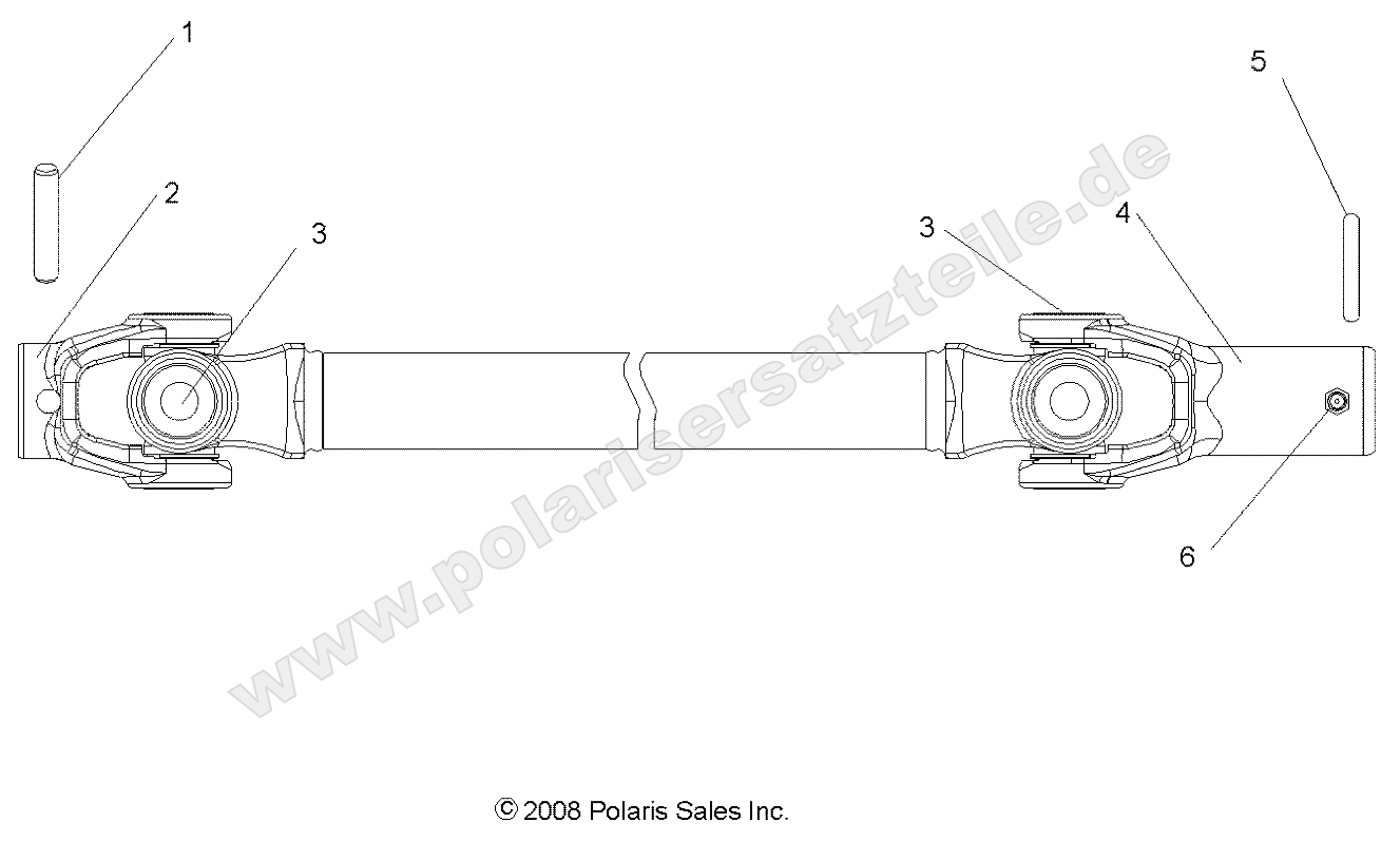 Drive Train, Front Prop Shaft Drive Train, Front Prop Shaft