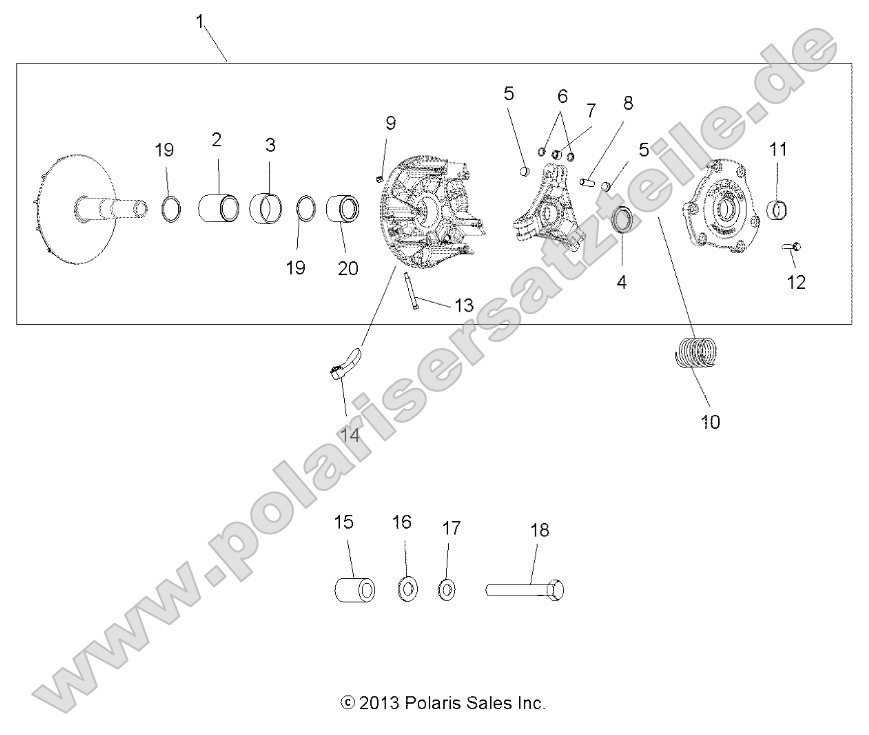 Drive Train, Primary Clutch Drive Train, Primary Clutch