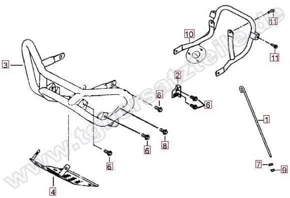 Stoßstange vorne-Haltebügel hinten