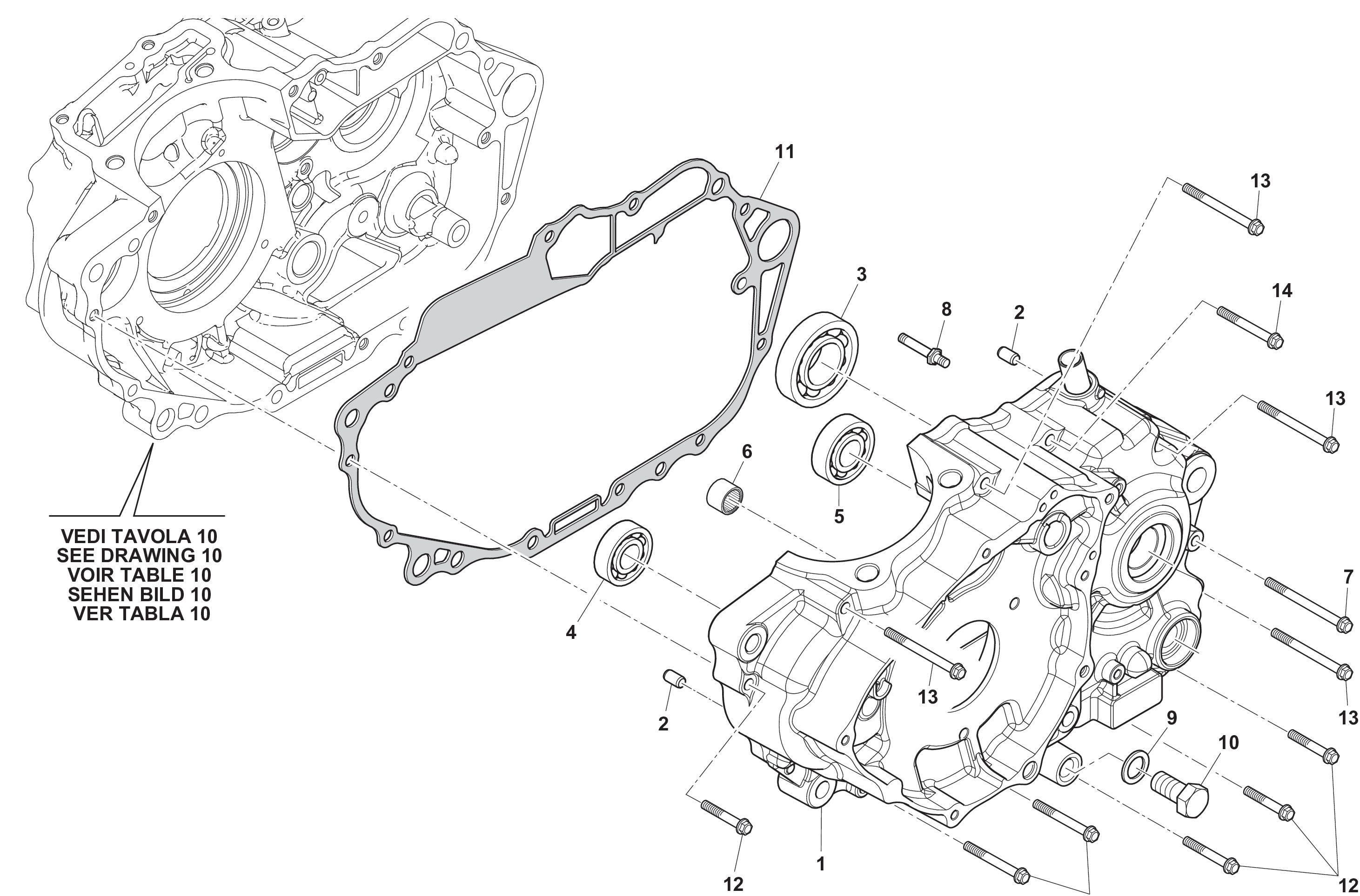 Motorgehäuse Motorgehäuse