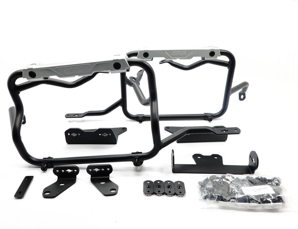 Givi-Seitenkoffertraeger-fuer-Monokey-CAM-Side-Koffer-mit-Versatz-rechts-Suzuki-DL-800-V-Strom-2023-PLOS3125CAM