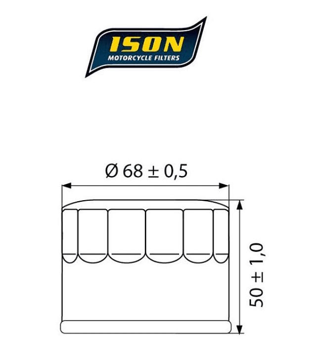 ISON_Oelfilter_147___Kymco_Yamaha_daten ISON Ölfilter 147 Kymco - Yamaha