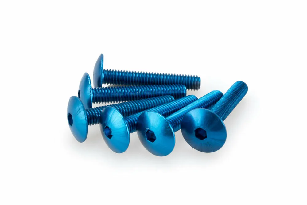PUIG SCHRAUBEN-KIT (KUPPELFÖRMIG) M6X30MM. BLAU - 3995A