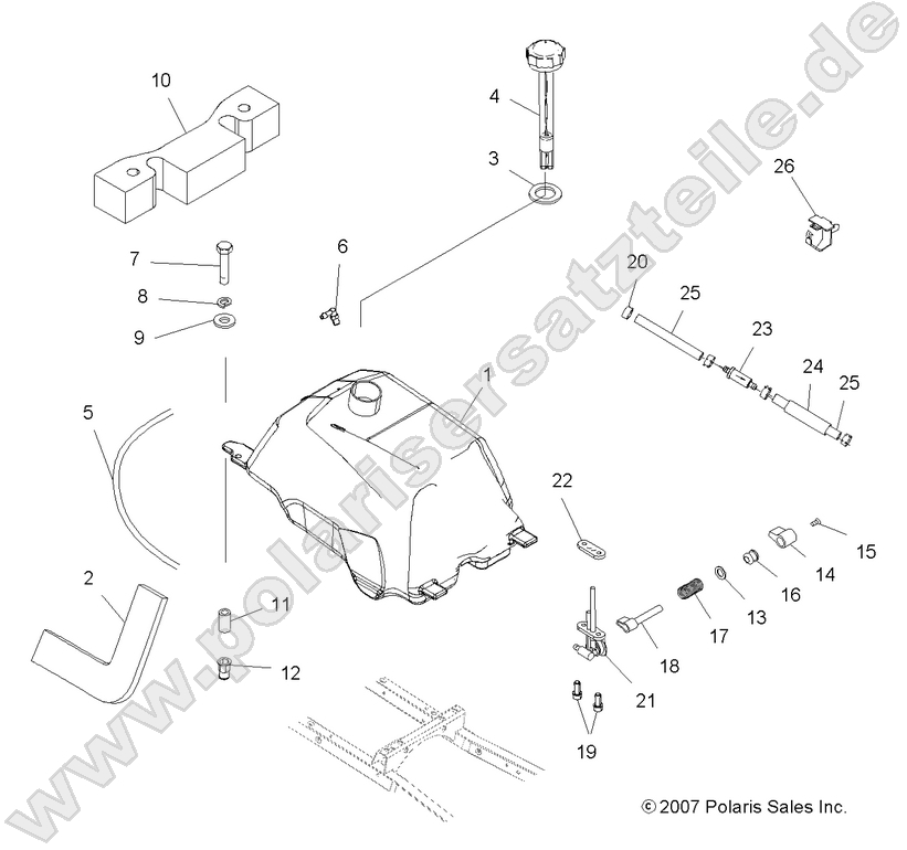 BODY, FUEL TANK ASM.