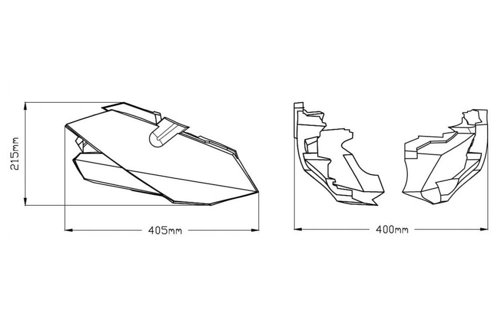 Puig Bugspoiler mattschwarz / untere Verkleidung - Kawasaki Z400 2019-21