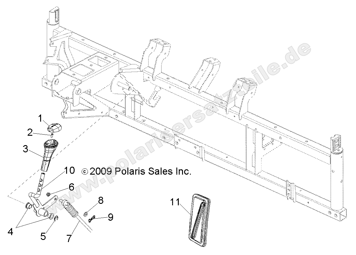 Drive Train, Gear Selector Drive Train, Gear Selector