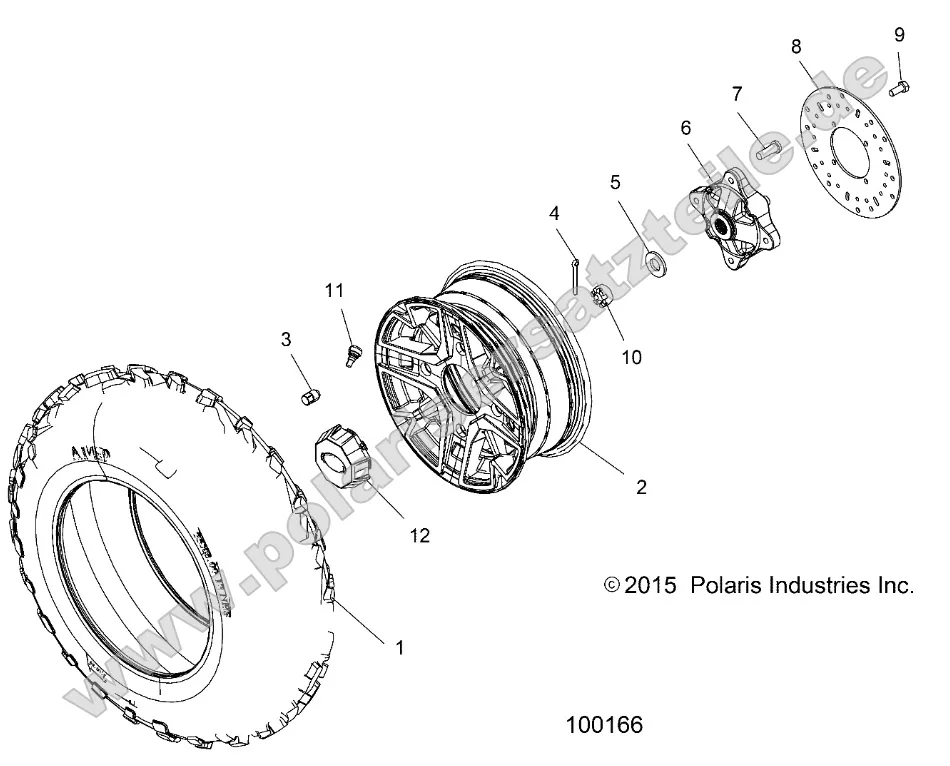 Wheels, Front Tire and Brake Disc (100166) Wheels, Front Tire and Brake Disc (100166)