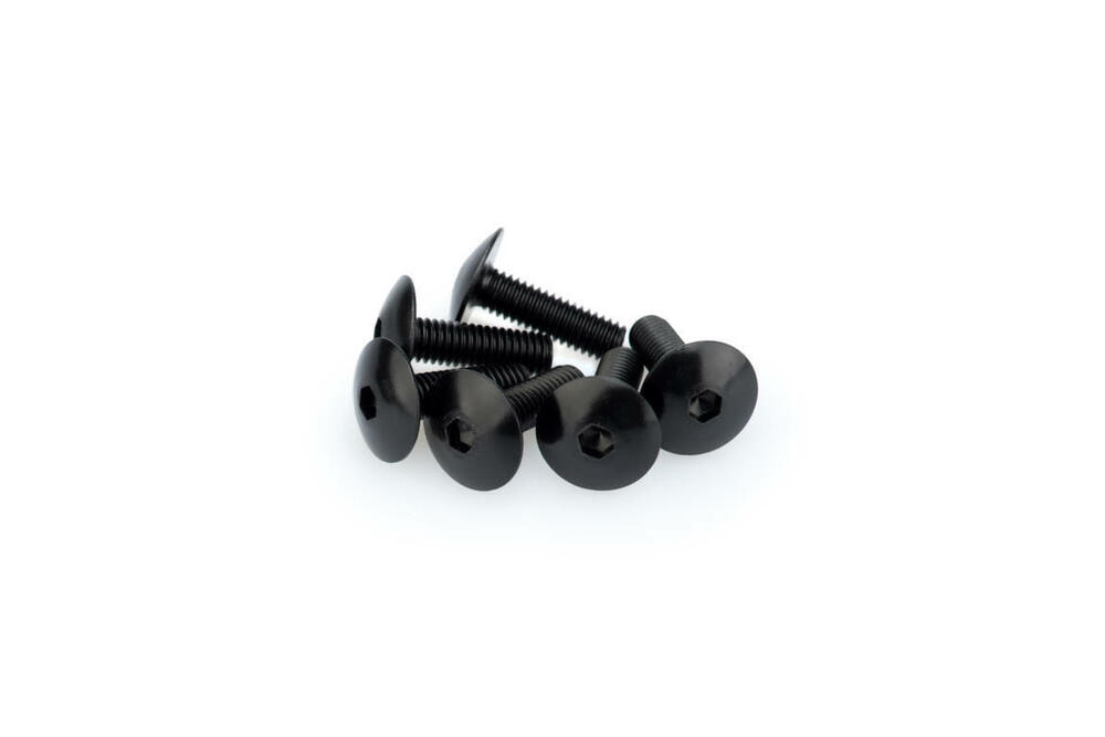 PUIG SCHRAUBEN-KIT (KUPPELFÖRMIG) M6X20MM. SCHWARZ - 0657N