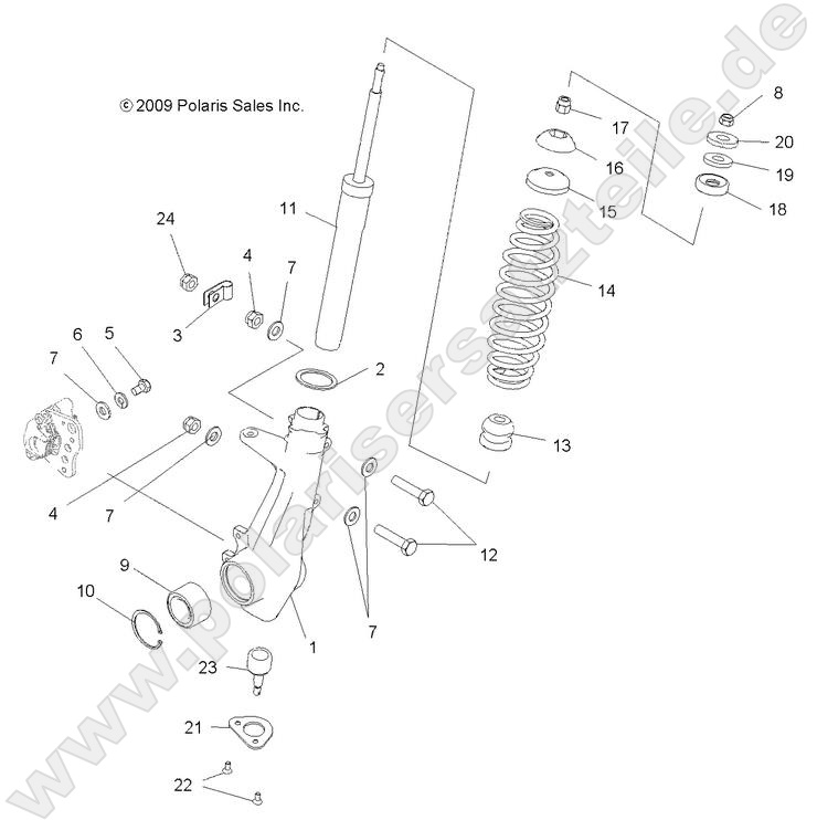 SUSPENSION, FRONT STRUT SUSPENSION, FRONT STRUT