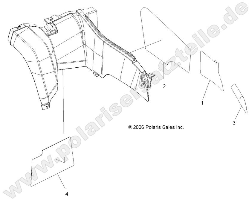 BODY, REAR CAB FOIL BODY, REAR CAB FOIL