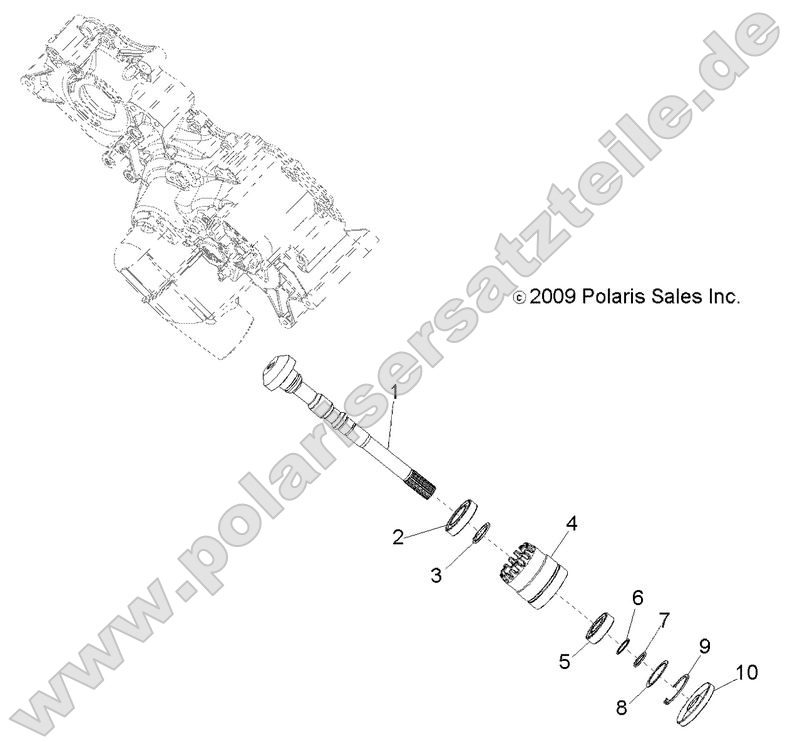 Drive Train, Main Gearcase Output Shaft