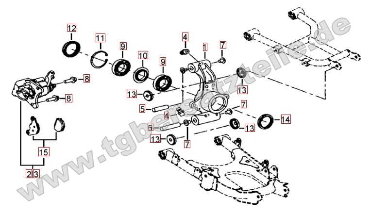 Hinterradachse Hinterradachse