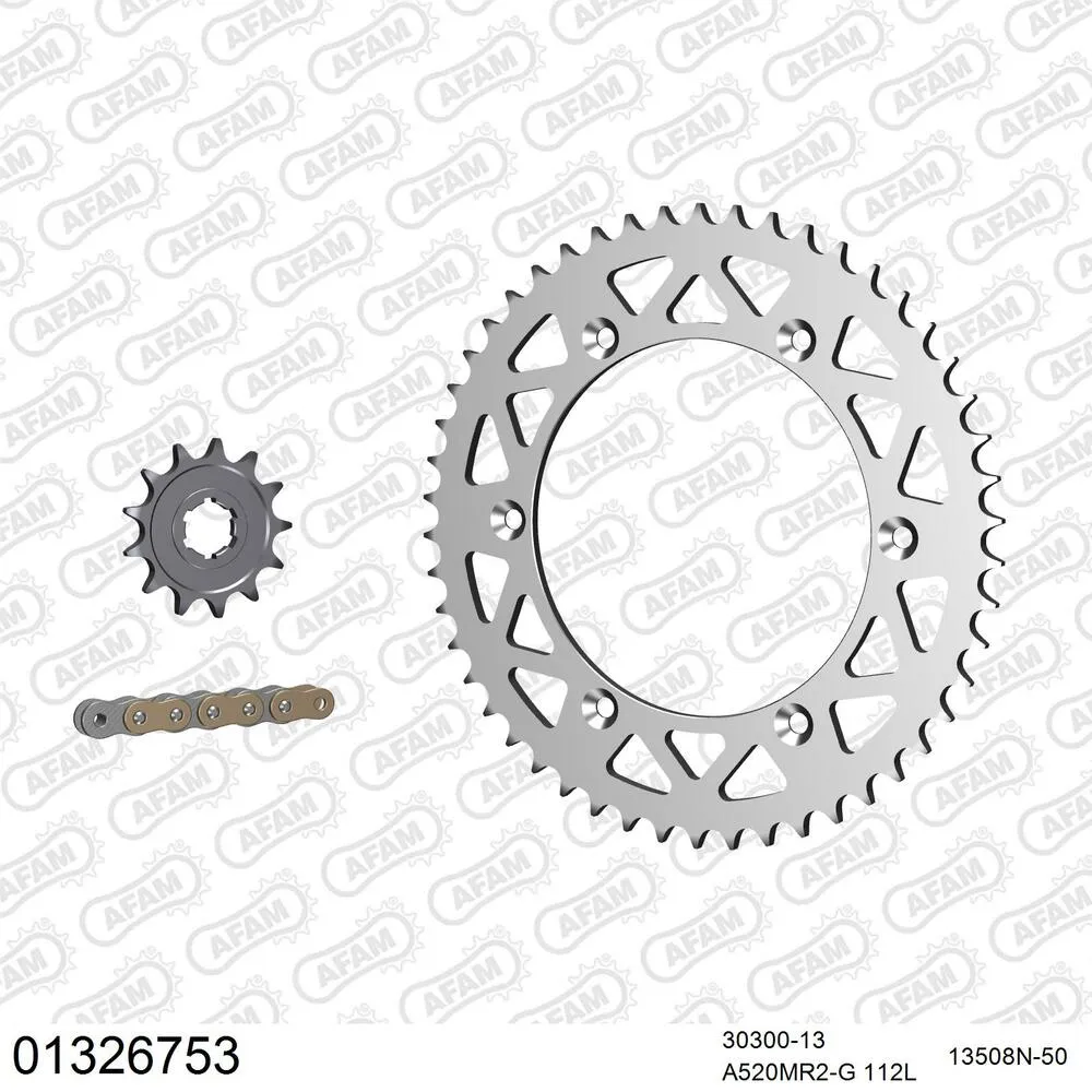 AFAM Kettensatz Aluminium 520 MR2-G 13x50 - Yamaha IT 250 1982 - 01326753