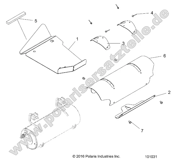 Engine, Exhaust System, Shields