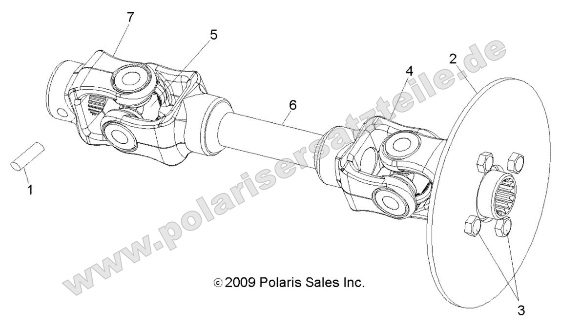 Drive Train, Rear Prop Shaft Drive Train, Rear Prop Shaft