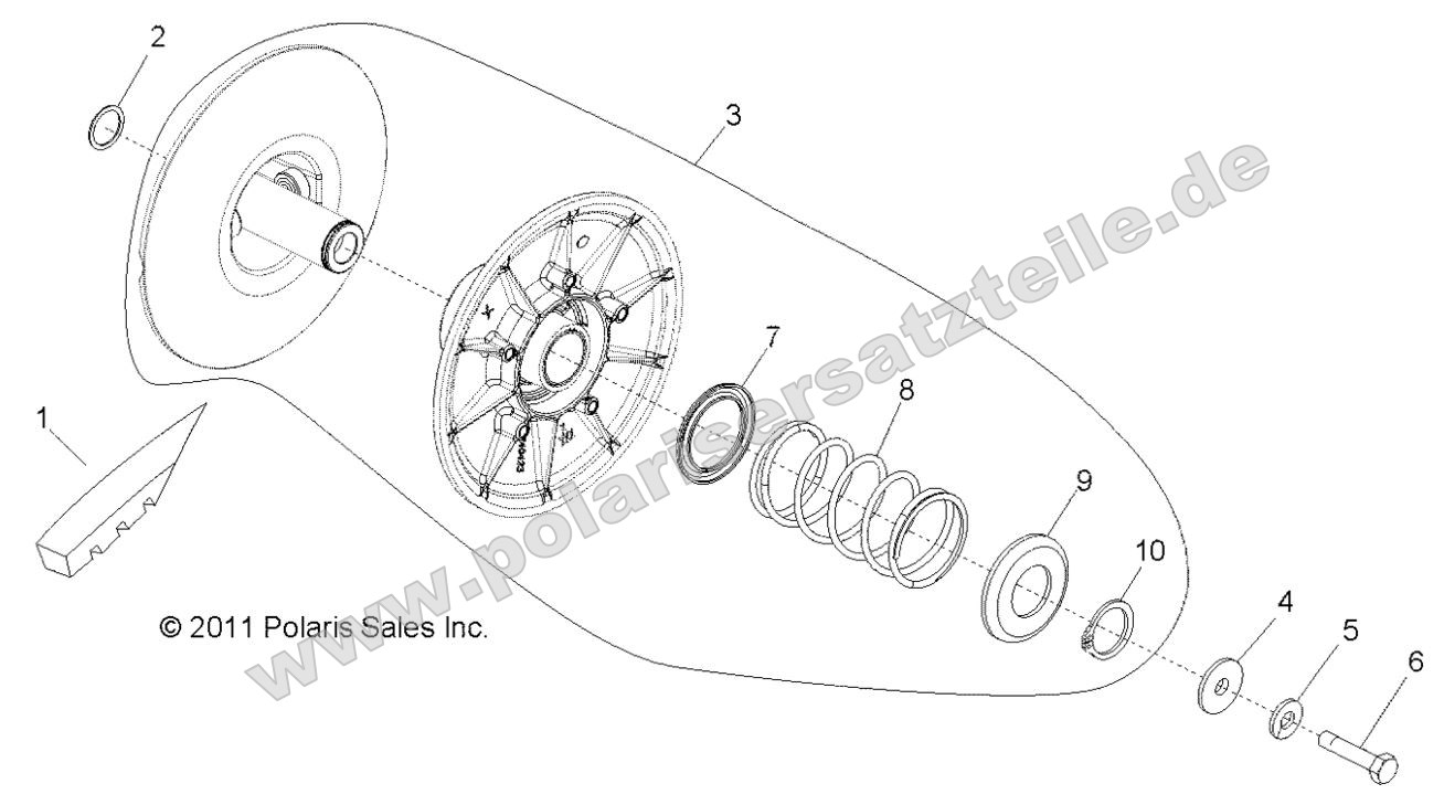 Drive Train, Secondary Clutch