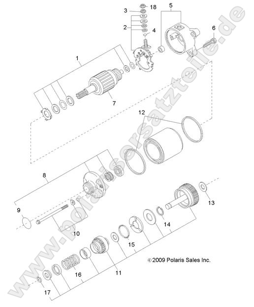 ENGINE, STARTING MOTOR