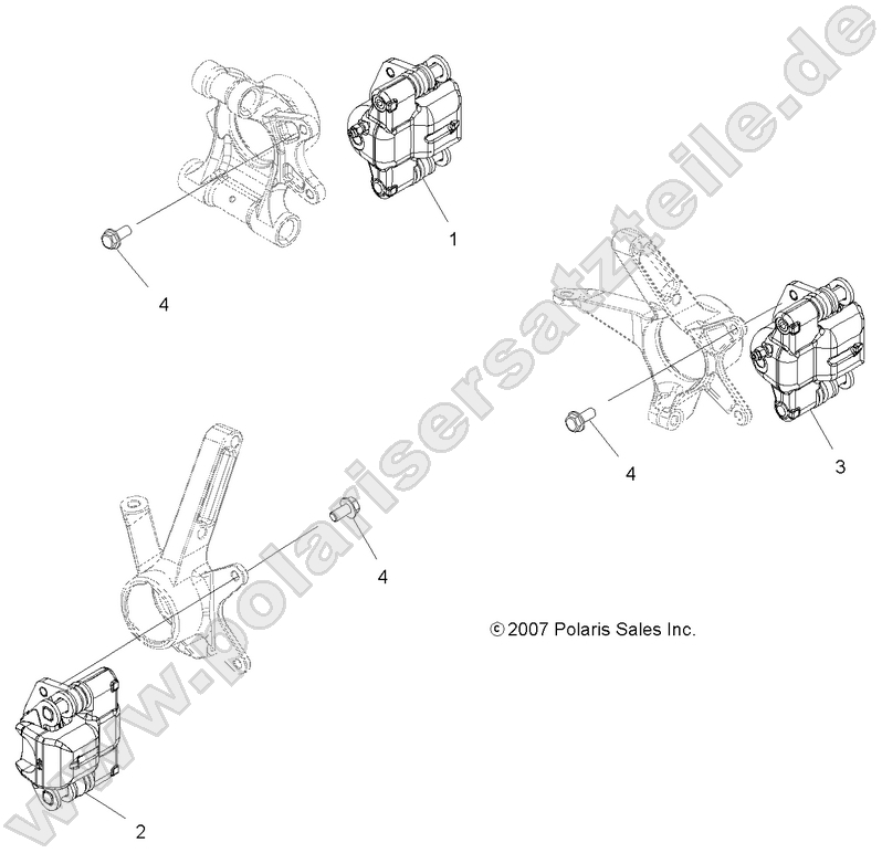BRAKES, BRAKE CALIPER MOUNTING